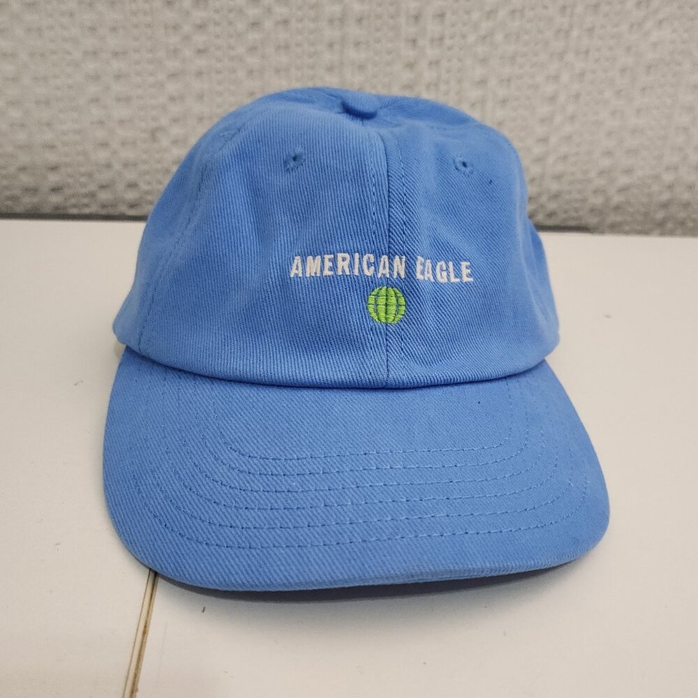 American Eagle Blue Embroidered Hat One Size